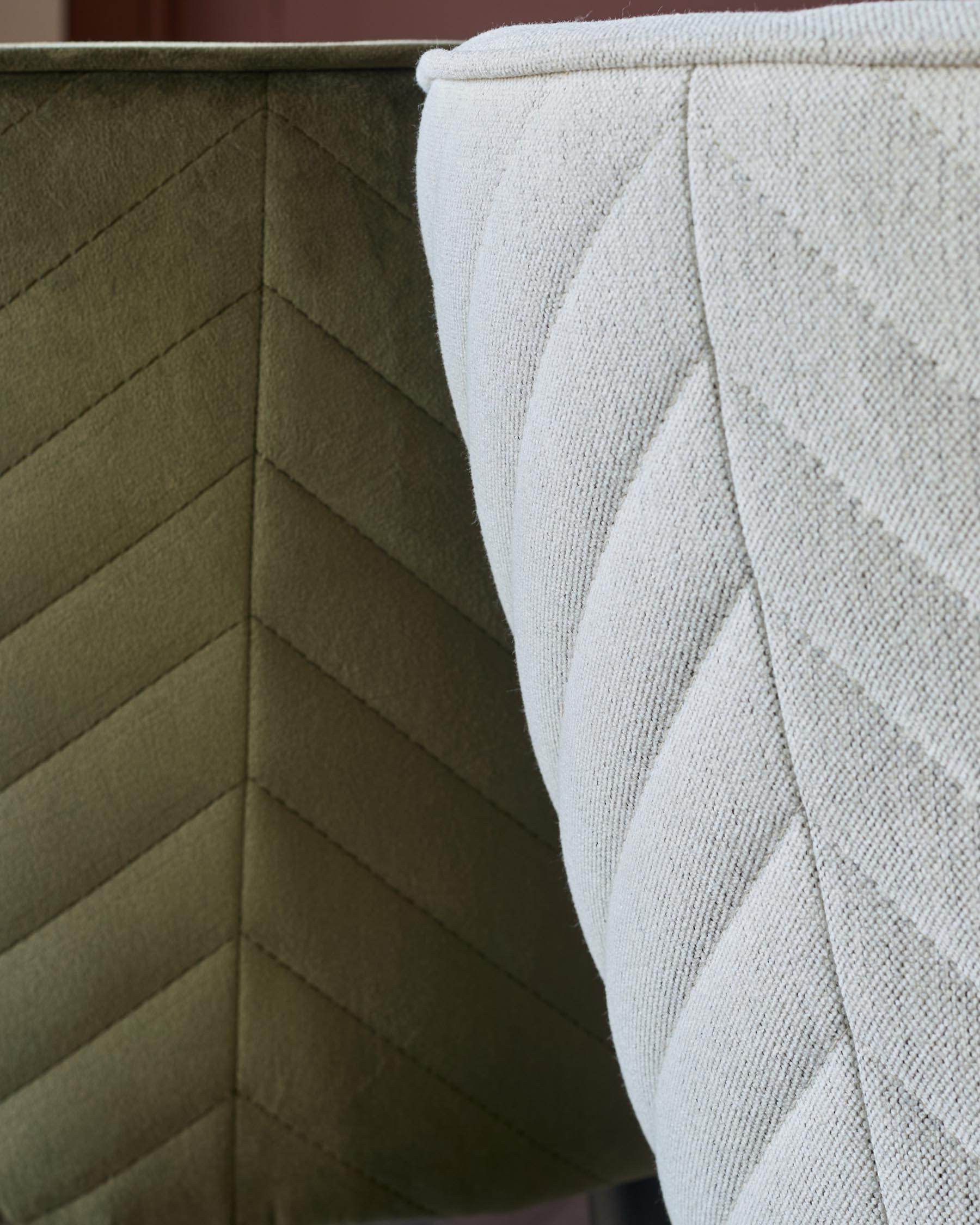 Serena olive green velvet bar stool