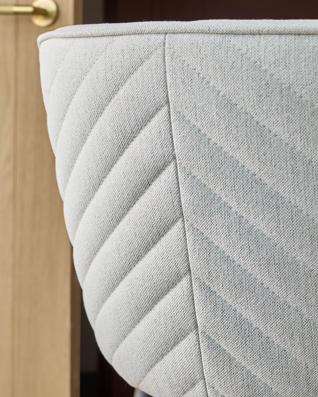 Serena ivory dual tone fabric bar stool