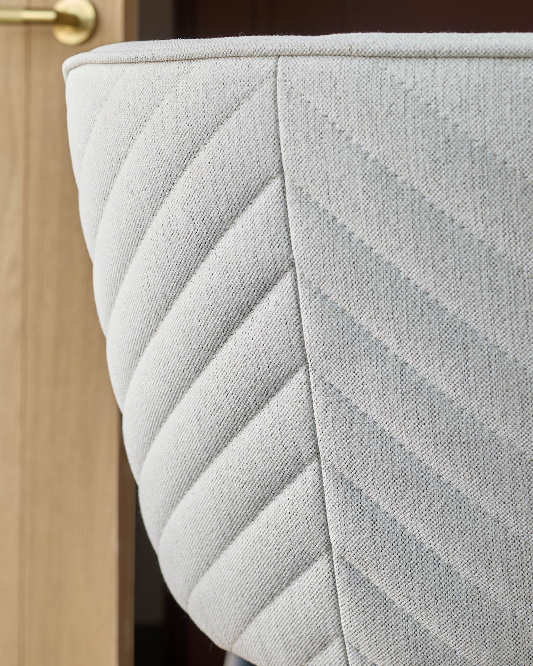 Serena ivory dual tone fabric bar stool