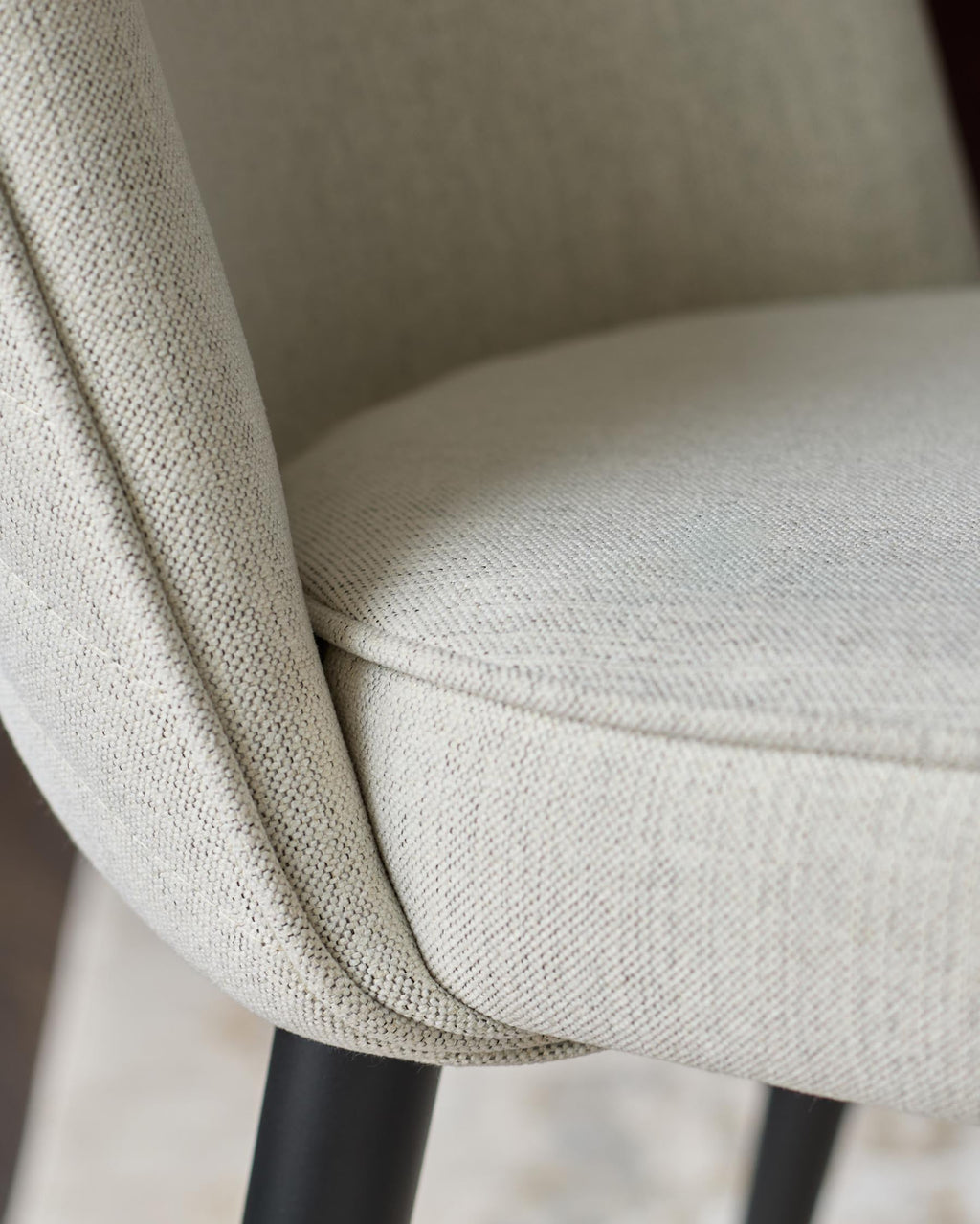 Serena ivory dual tone fabric dining chair