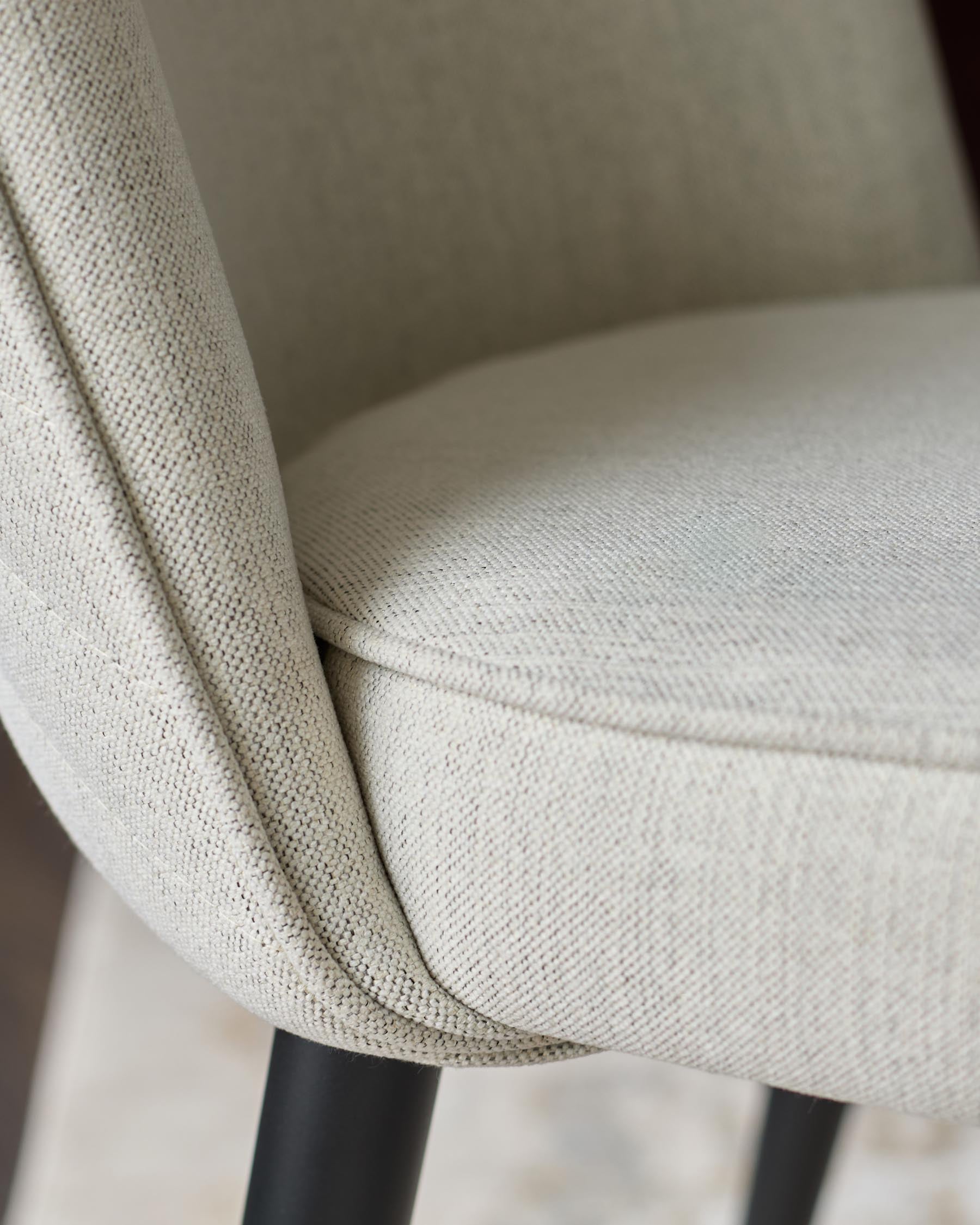 Serena ivory dual tone fabric dining chair