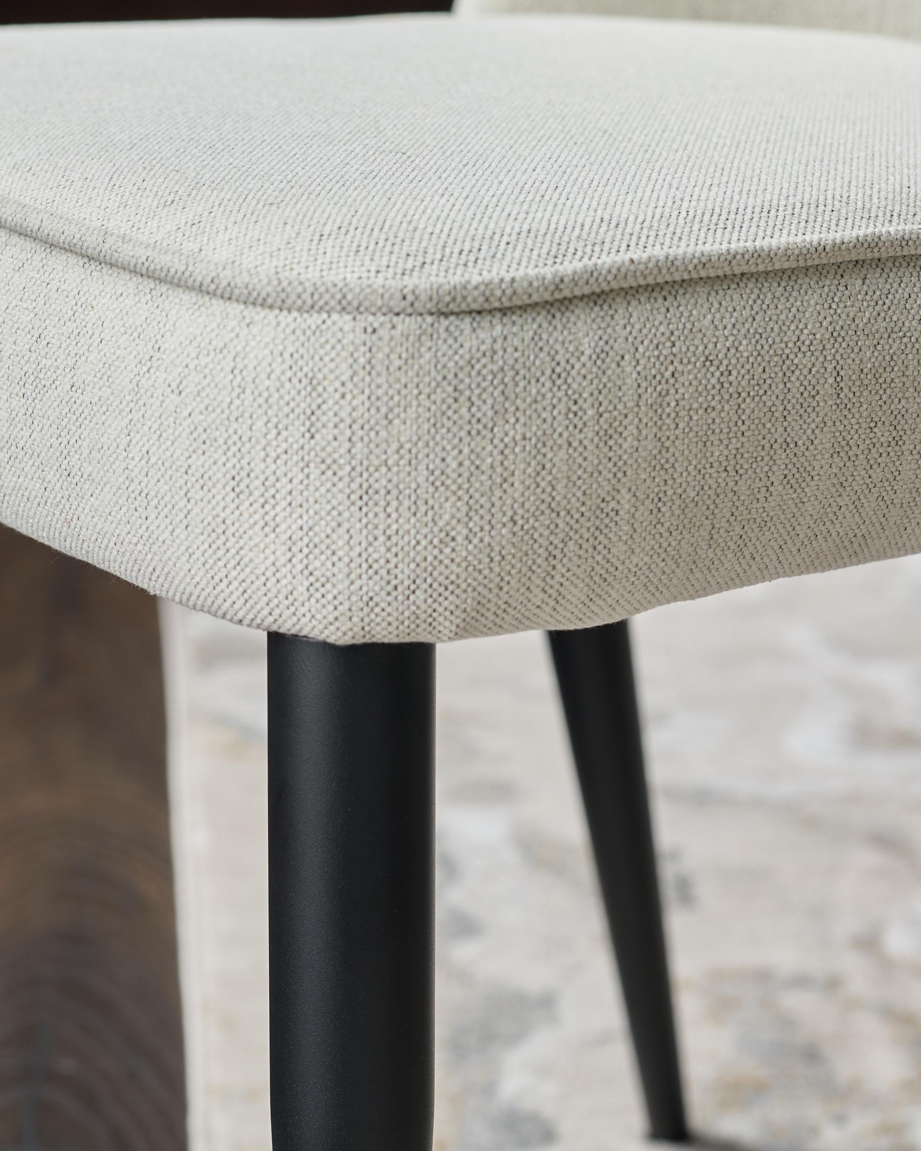 Serena ivory dual tone fabric dining chair