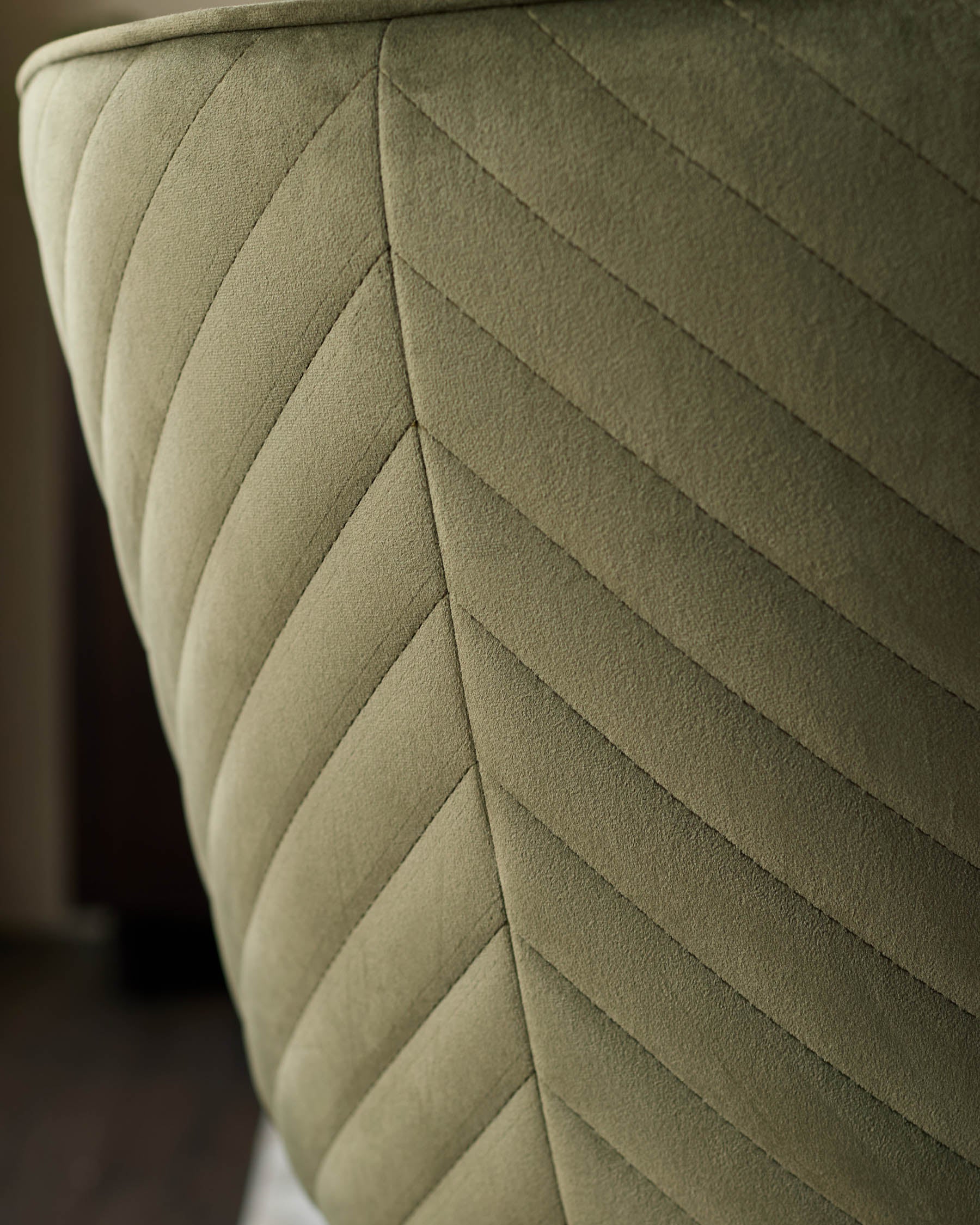 Serena olive green velvet dining chair