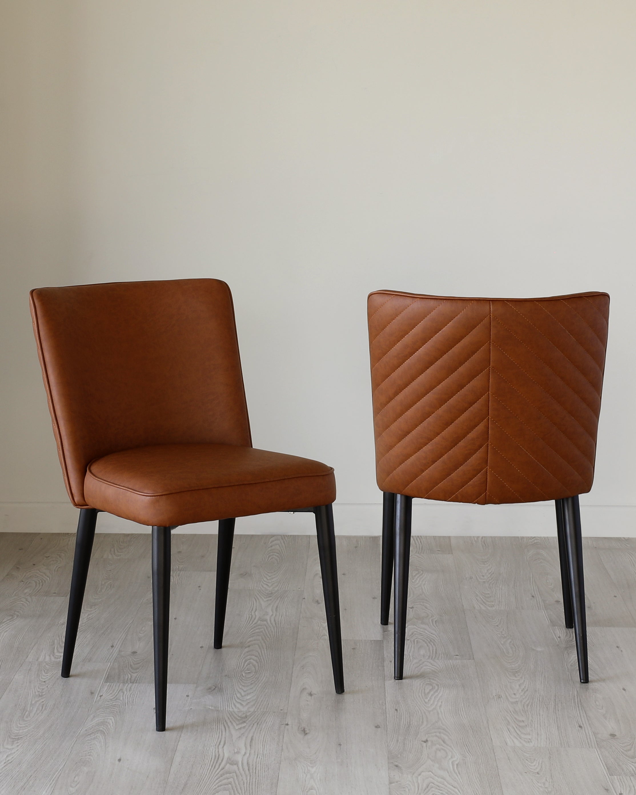 Serena Tan Faux Leather Dining Chair