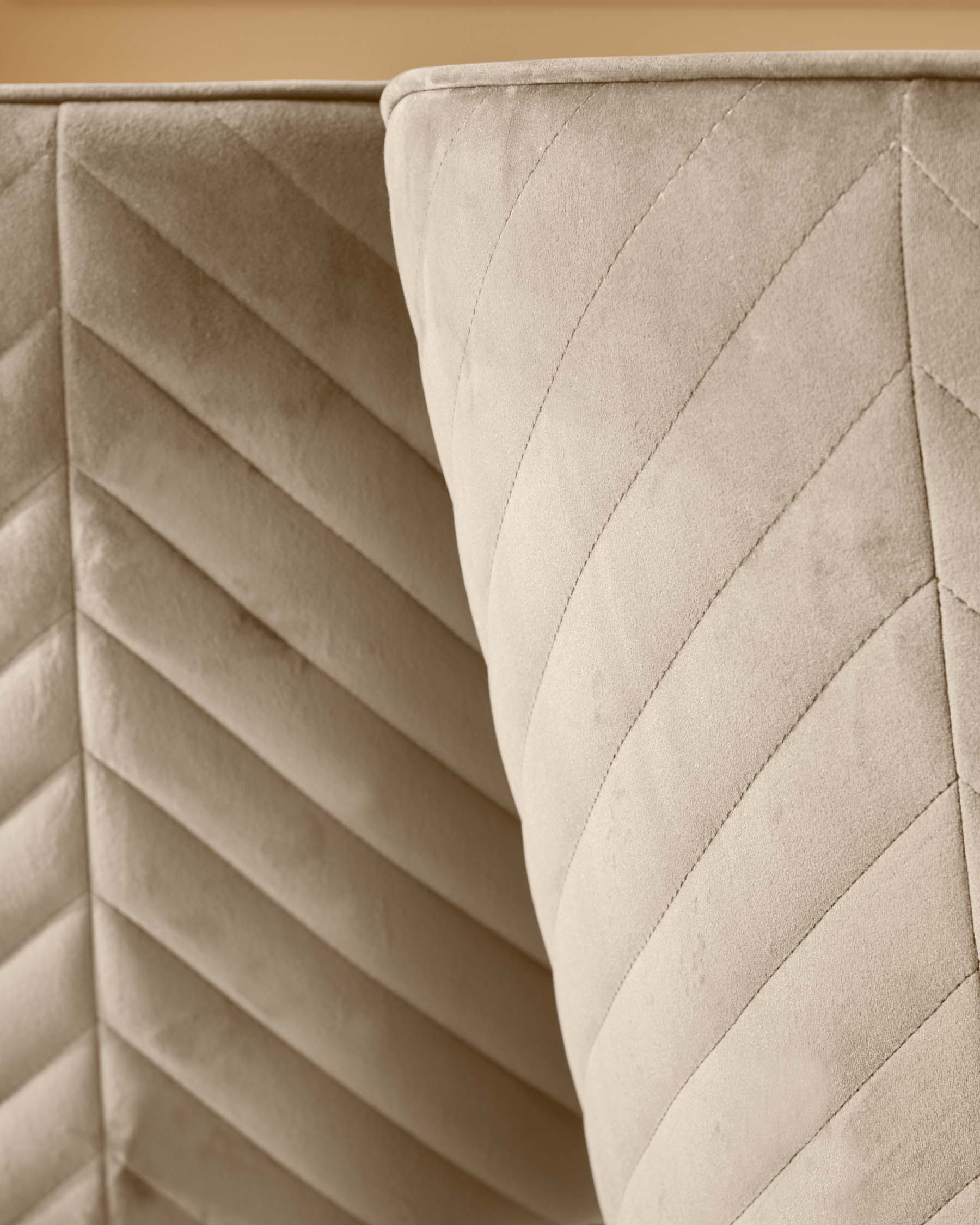 Serena champagne velvet dining chair