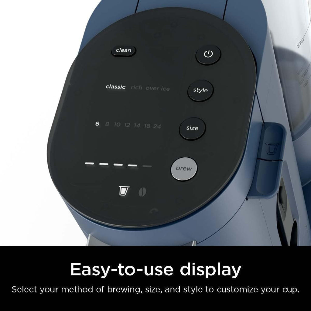 Single-Serve Coffee Maker, K-Cup Compatible, 56oz Reservoir, 6-24oz Brew Sizes, Iced Coffee Option