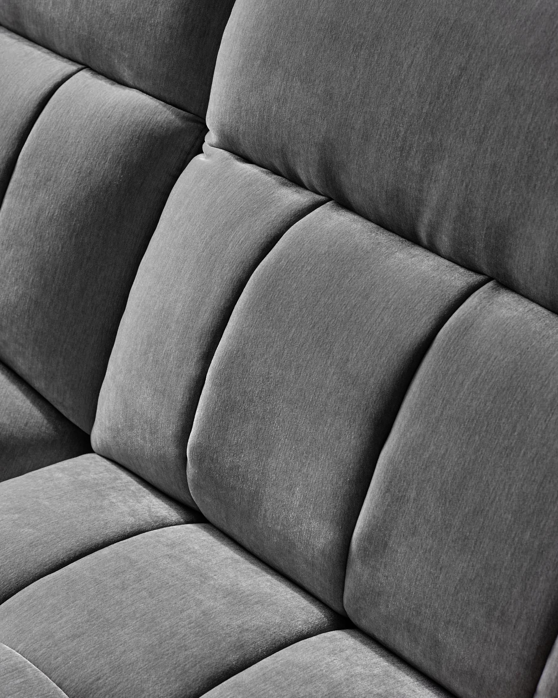 Skye dark grey fabric large corner recliner sofa