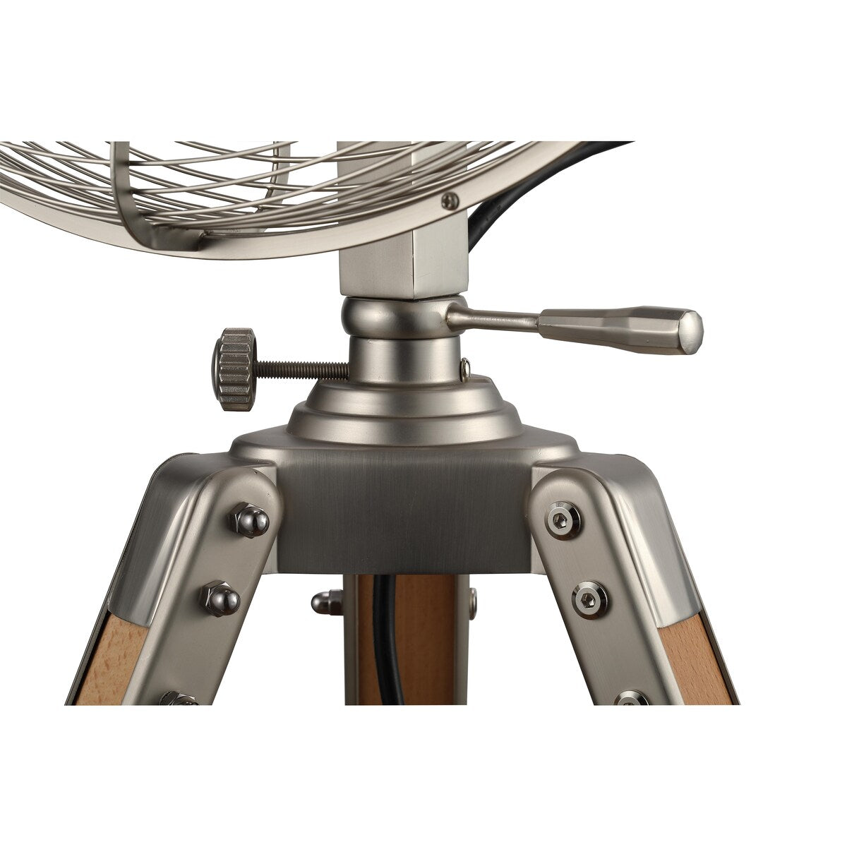 Star Fans Star Tripod 16-inch Stand Fan with Wooden Legs