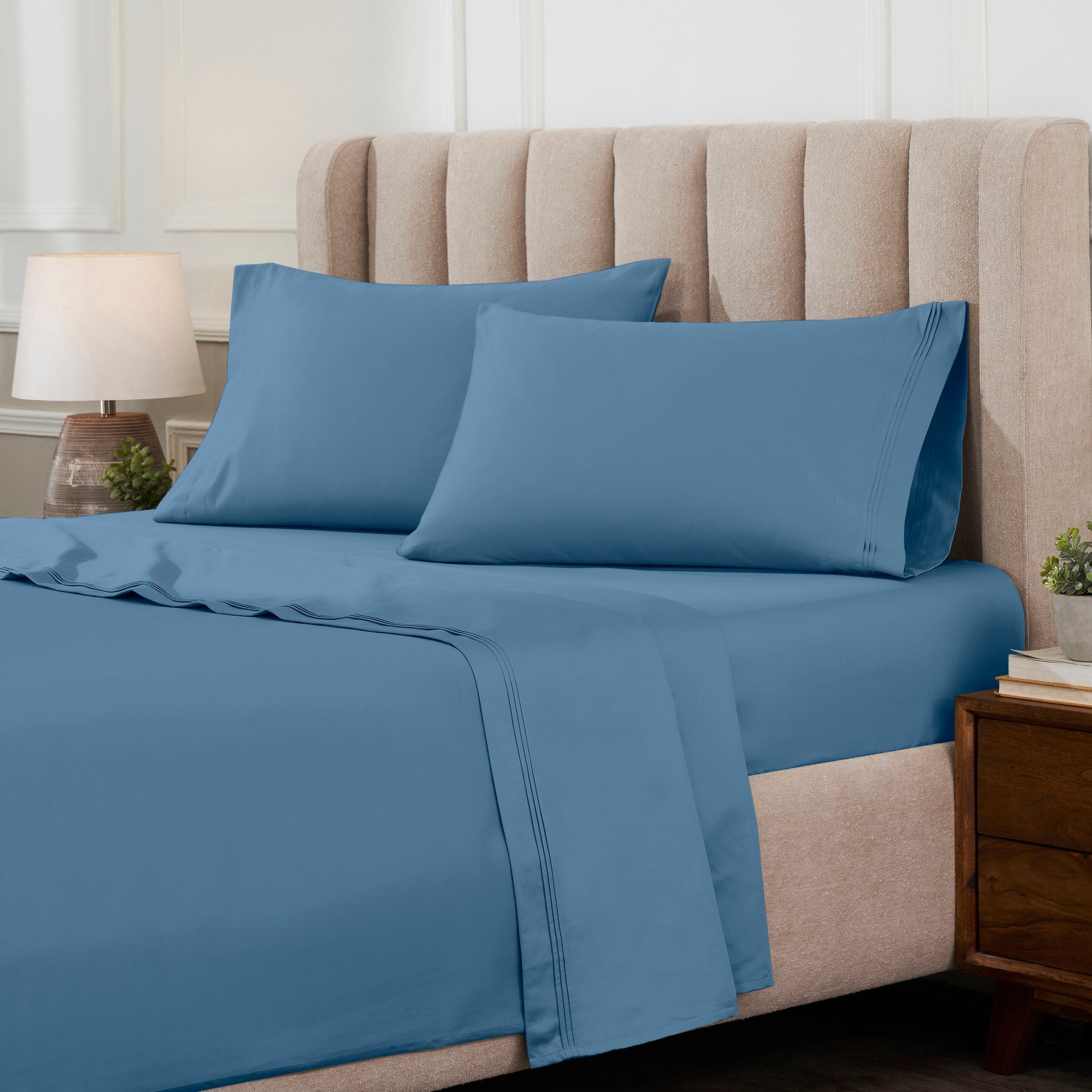 Superior Egyptian Cotton 1000 Thread Count Deep Pocket Solid Sheet Set