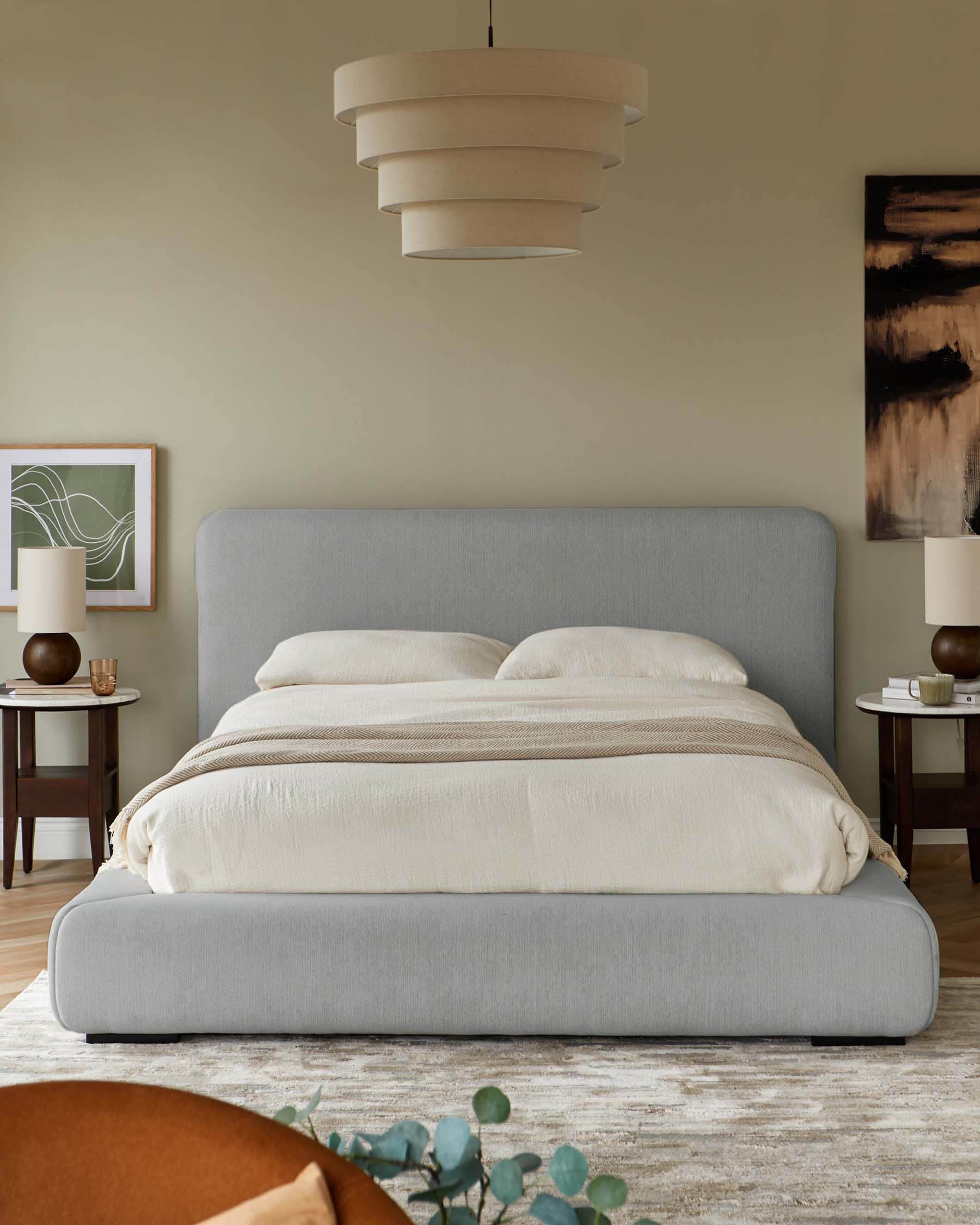 Taylor grey fabric king ottoman storage bed