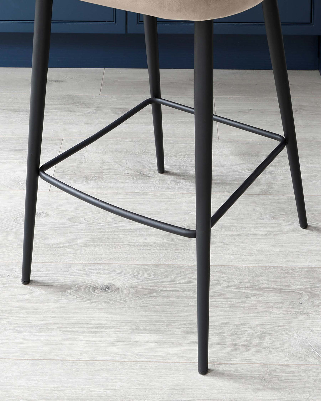 Trinny Champagne Velvet Bar Stool