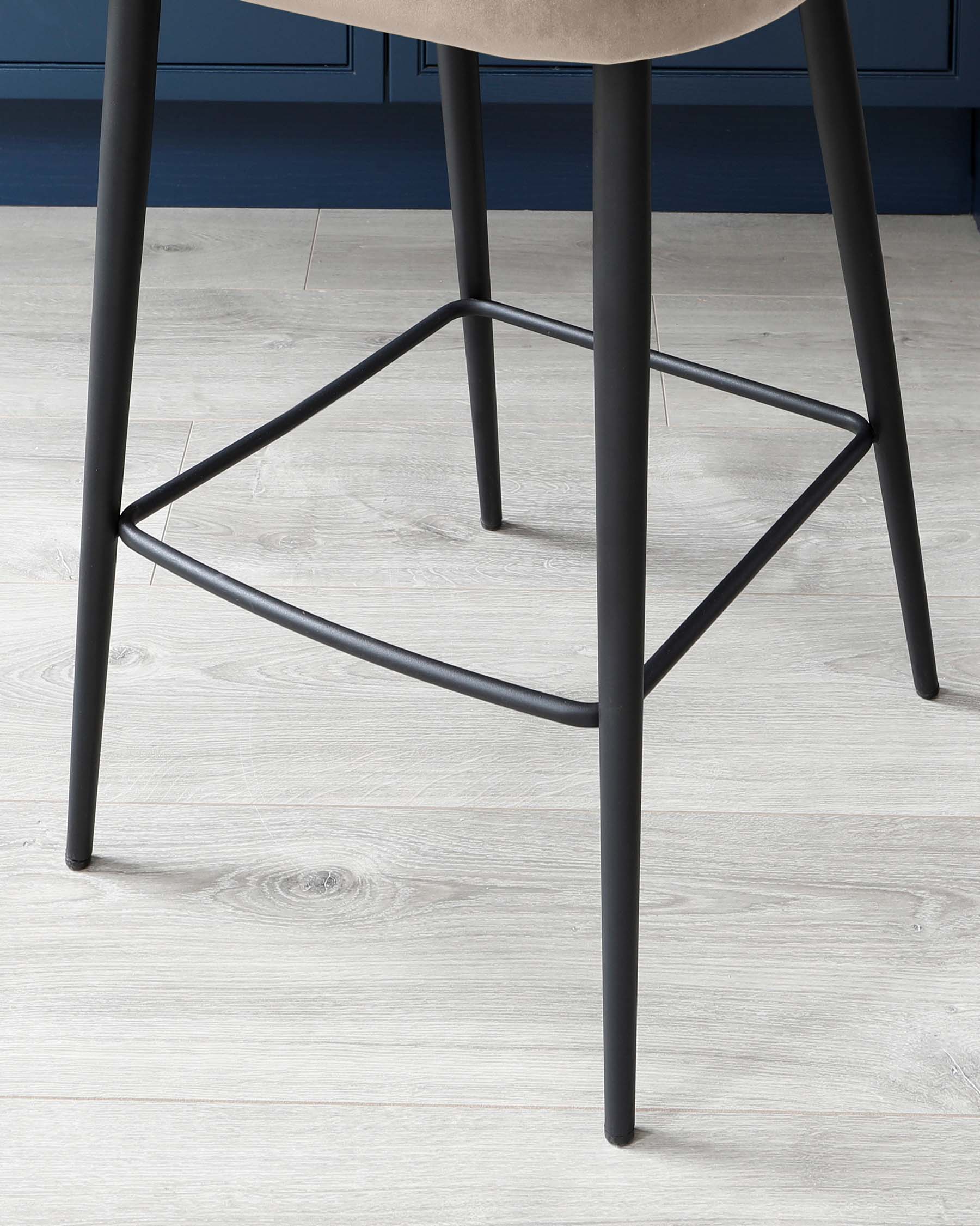 Trinny Champagne Velvet Bar Stool