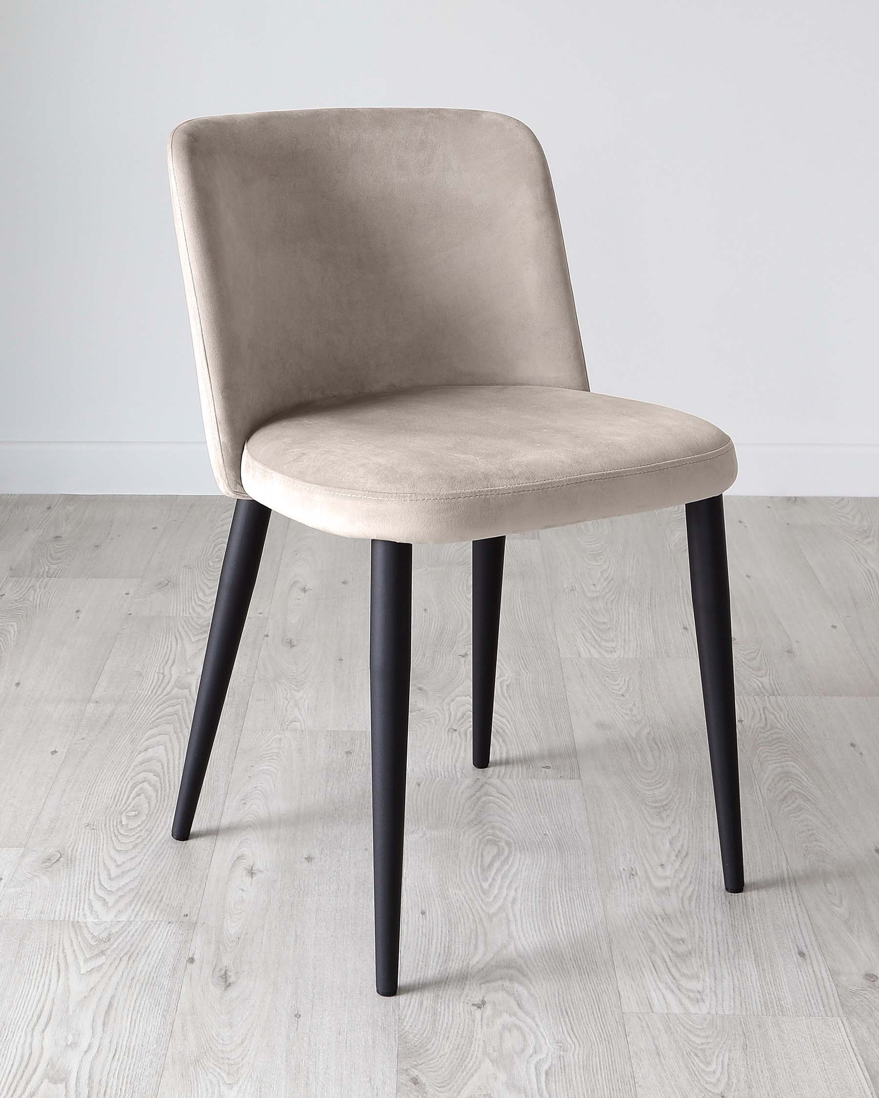 Trinny Champagne Velvet Dining Chair