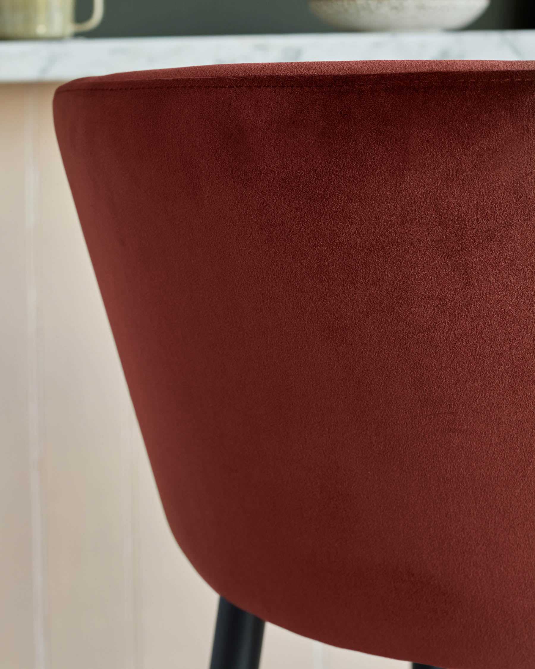 Trinny toffee red bar stool