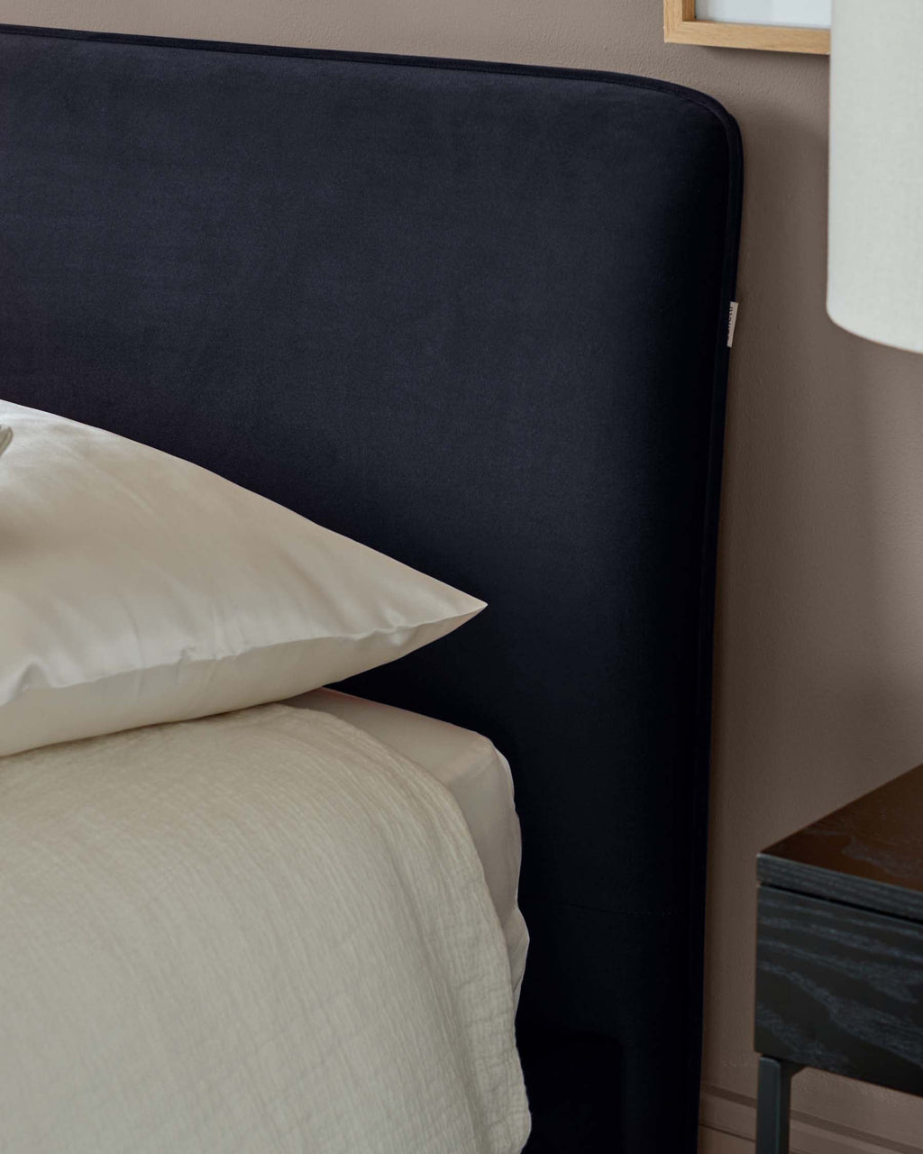 Turin dark navy velvet double ottoman storage bed