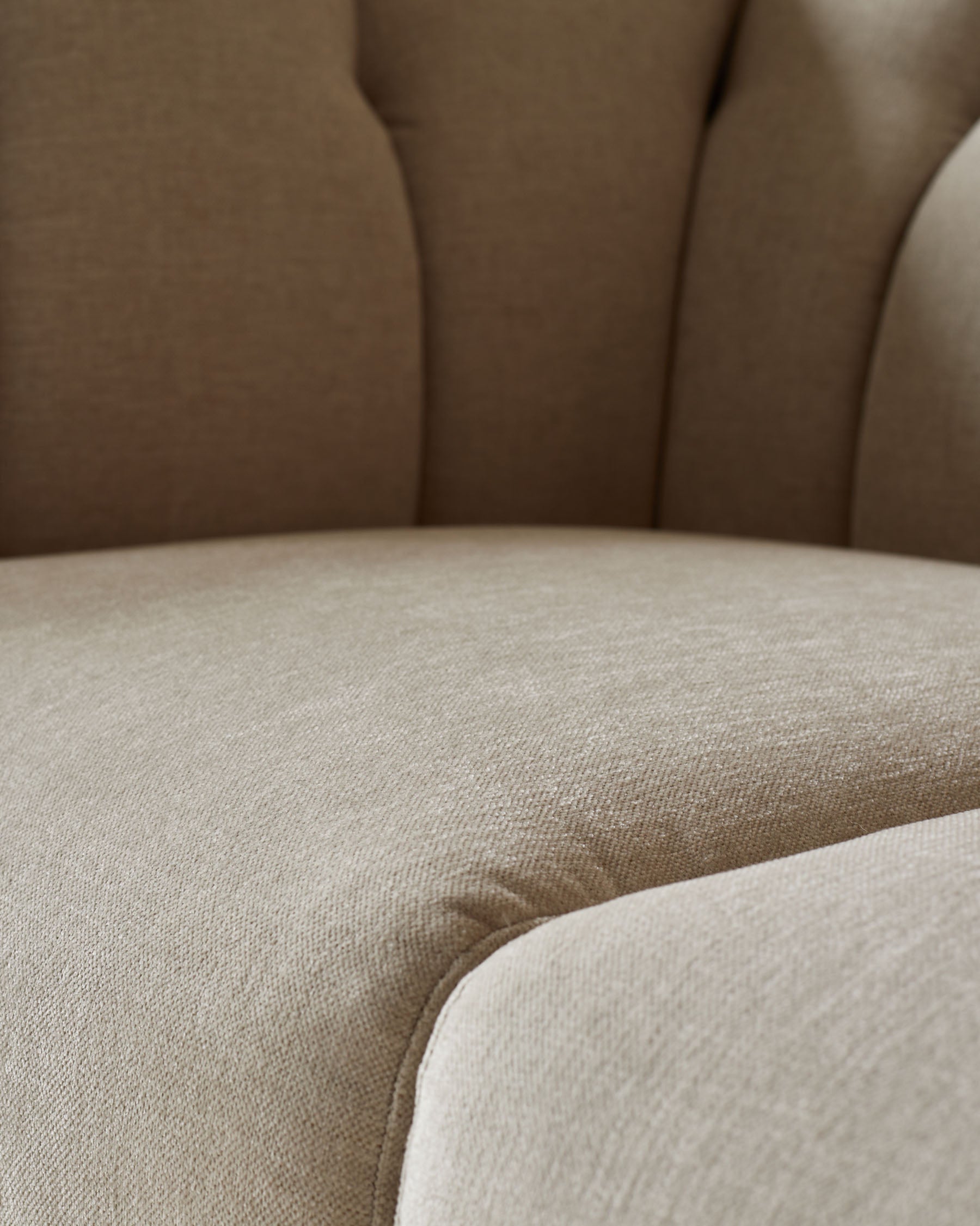 Valentina champagne chenille 2 seater sofa