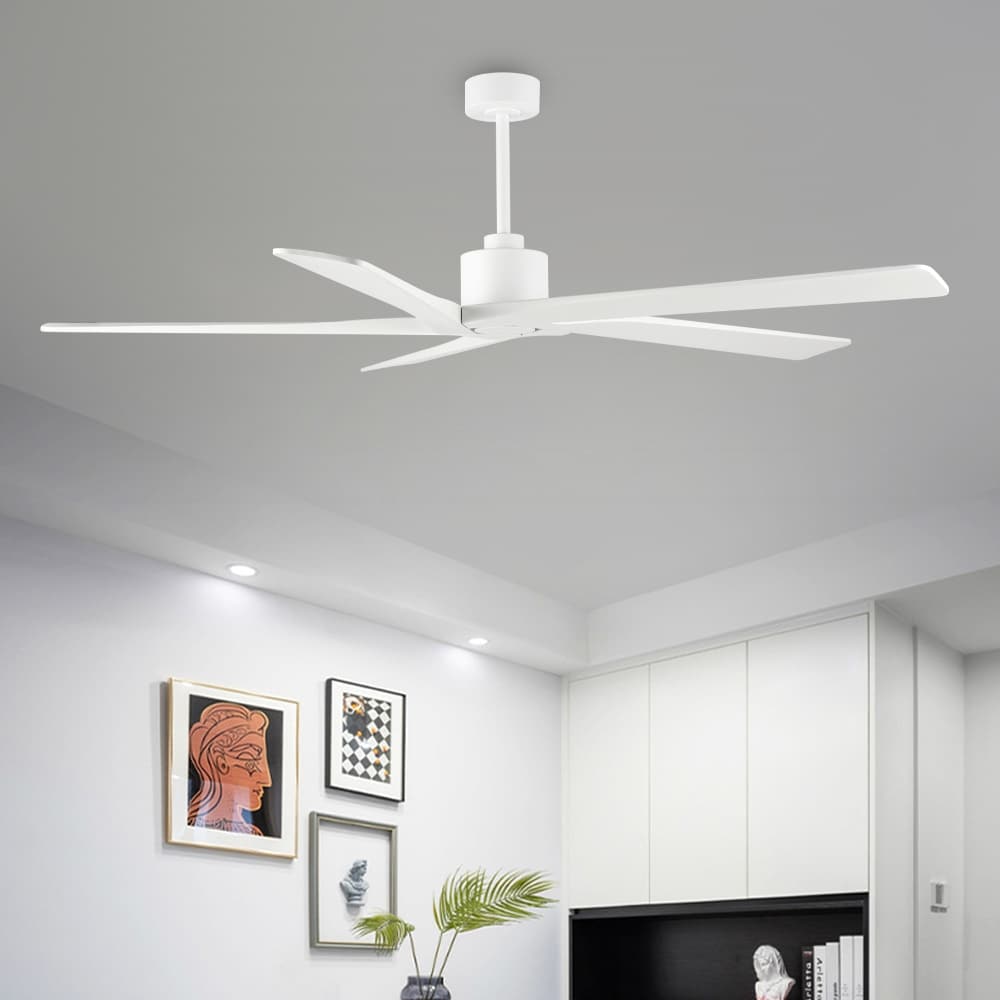 WINGBO 54 Inch DC Motor Indoor Ceiling Fan without Lights - N/A