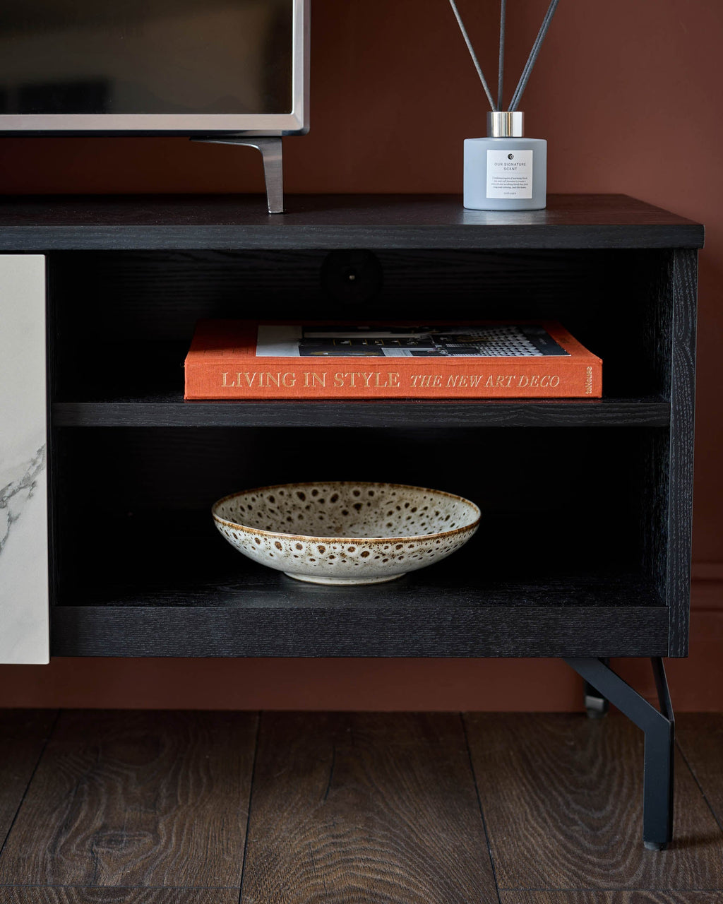 Winslow natural ceramic TV unit