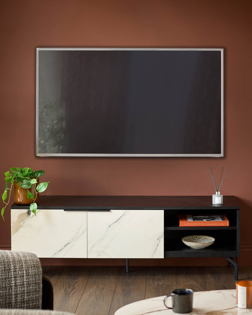 Winslow natural ceramic TV unit