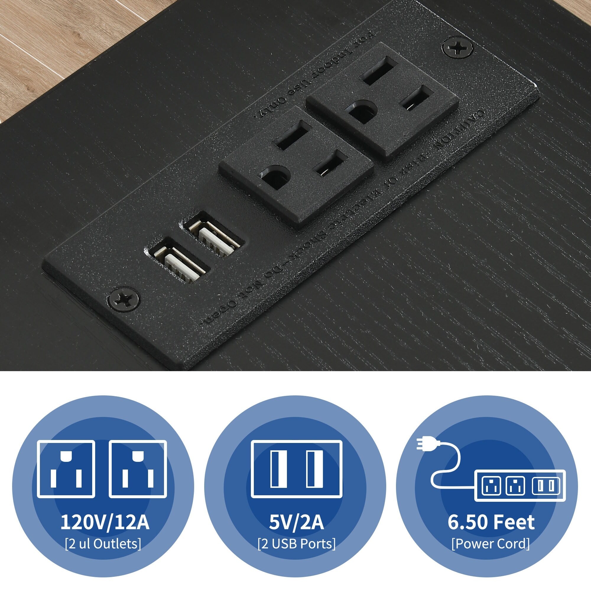 Wood File Cabinet with Charging Station Mobile Lateral Filing Cabinet Lockable Fits A4 Letter Legal Size Files