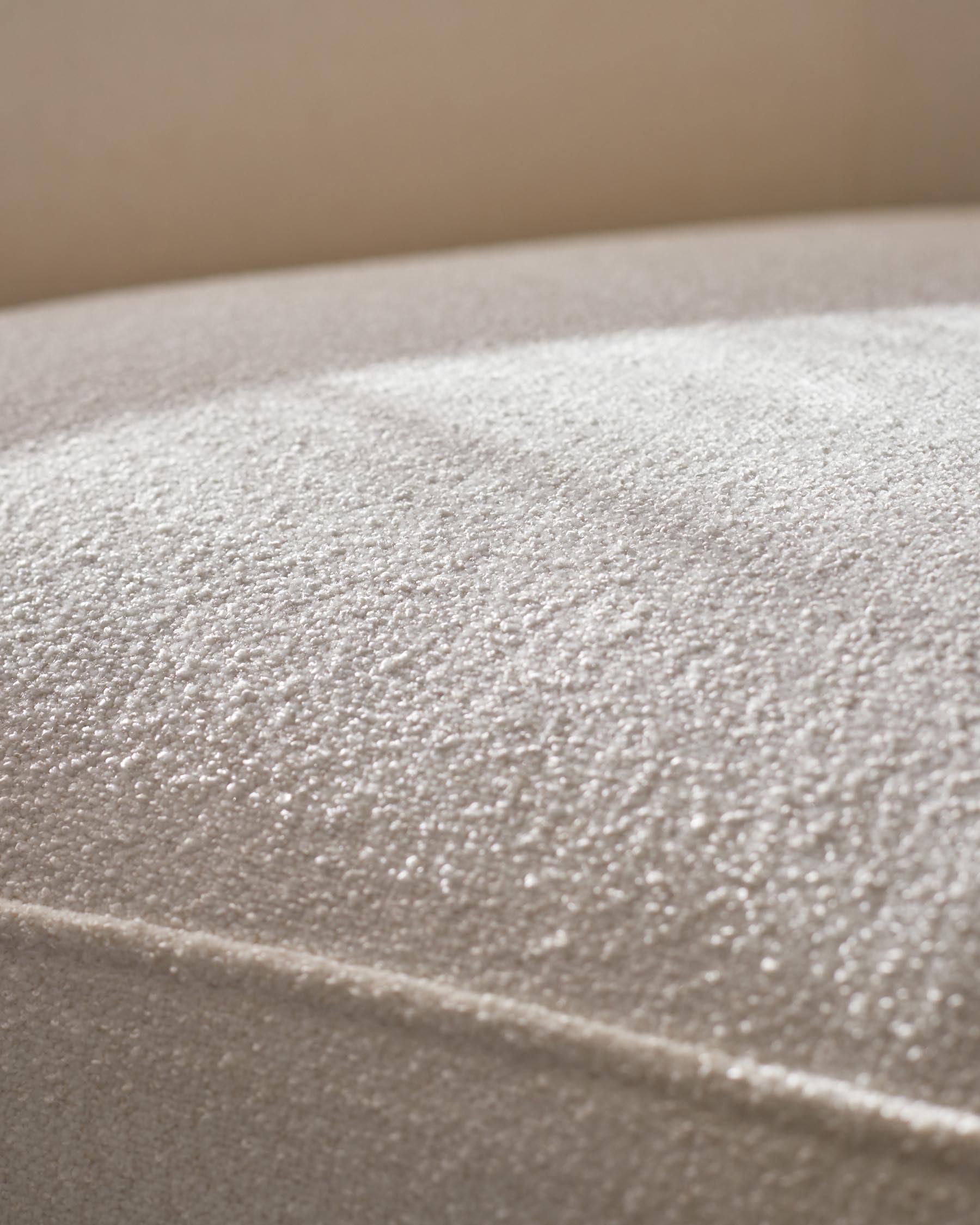 Zoey ivory boucle armchair