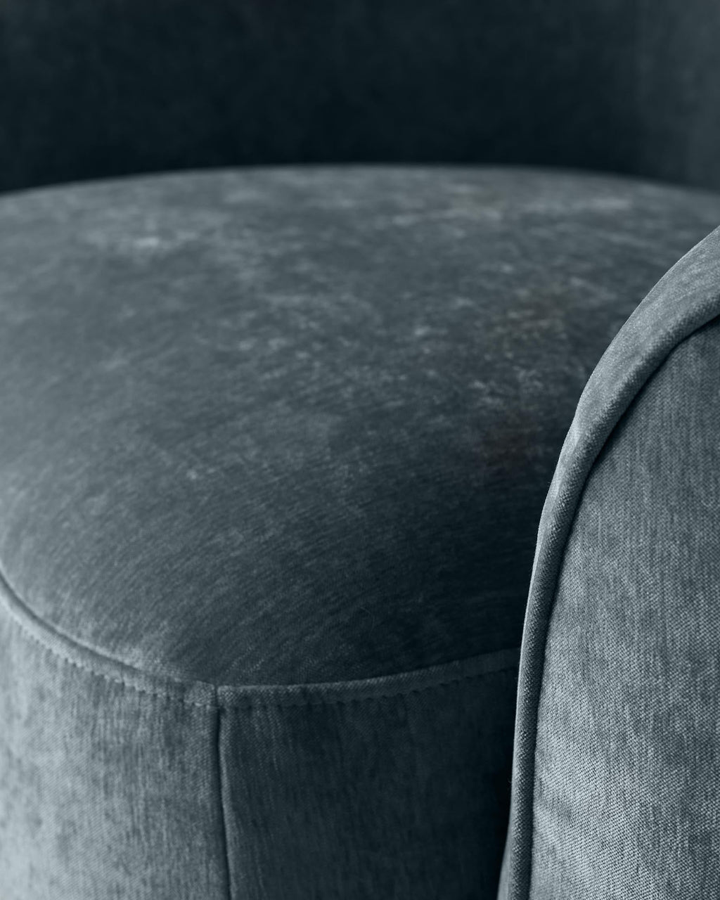 Zoey blue grey fabric 3 seater sofa