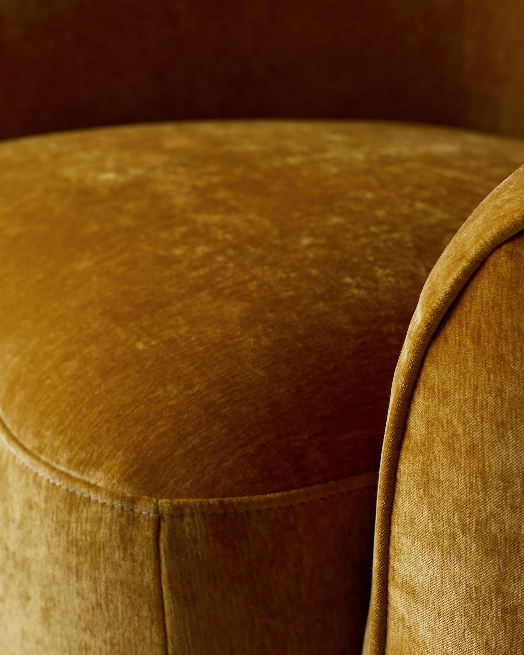 Zoey ochre fabric 2 seater sofa